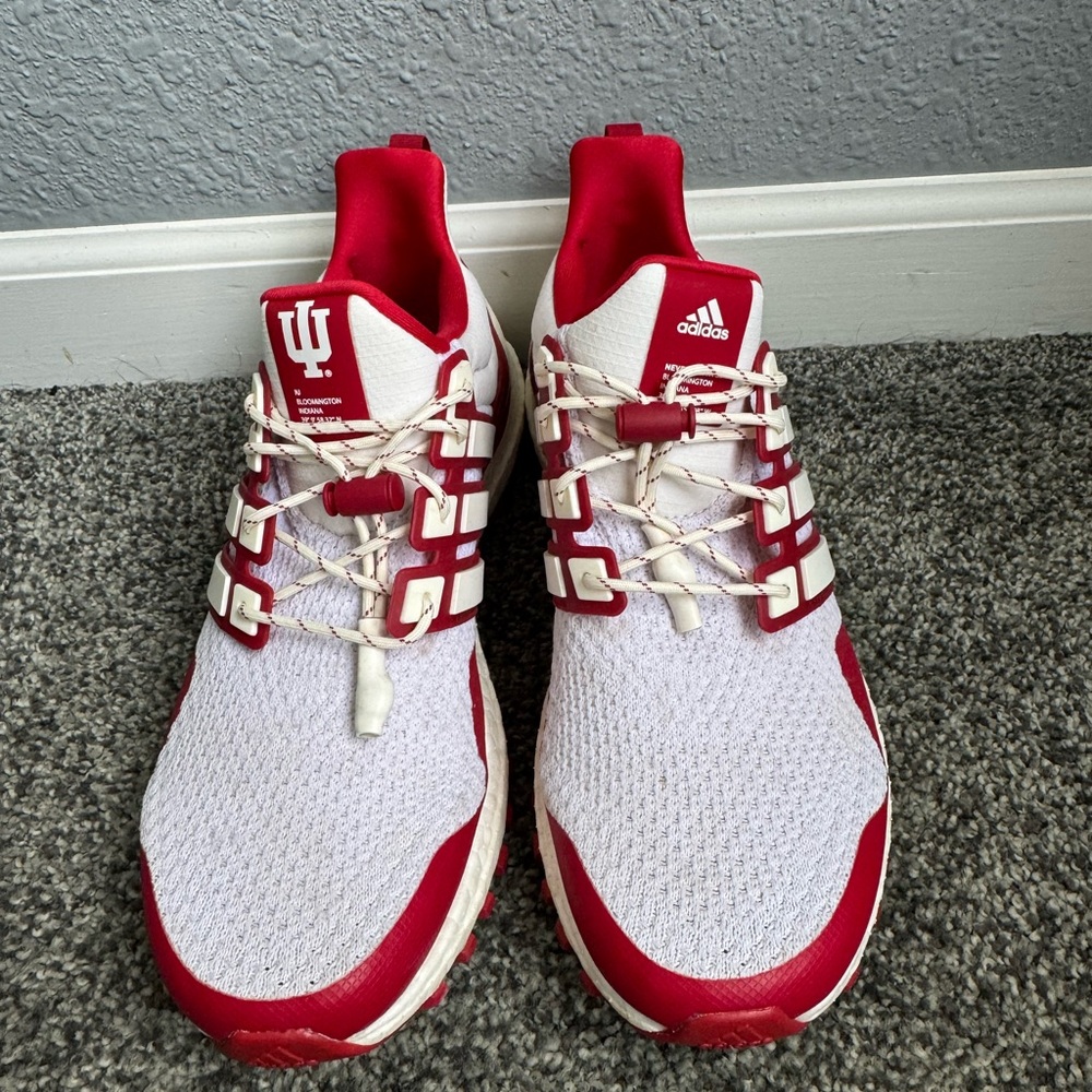 Adidas Women’s IU Hoosier Al Red and White Sneakers